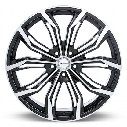18x8 RTX Black Widow Black Machined Wheel 5x115 (42mm)