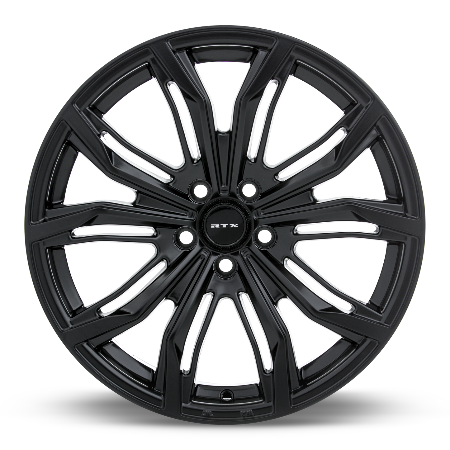 17x7.5 RTX Black Widow Satin Black Wheel 5x100 (40mm)