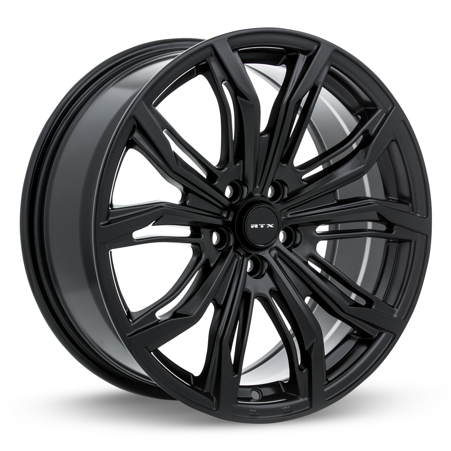 18x8 RTX Black Widow Satin Black Wheel 5x4.5 (42mm)