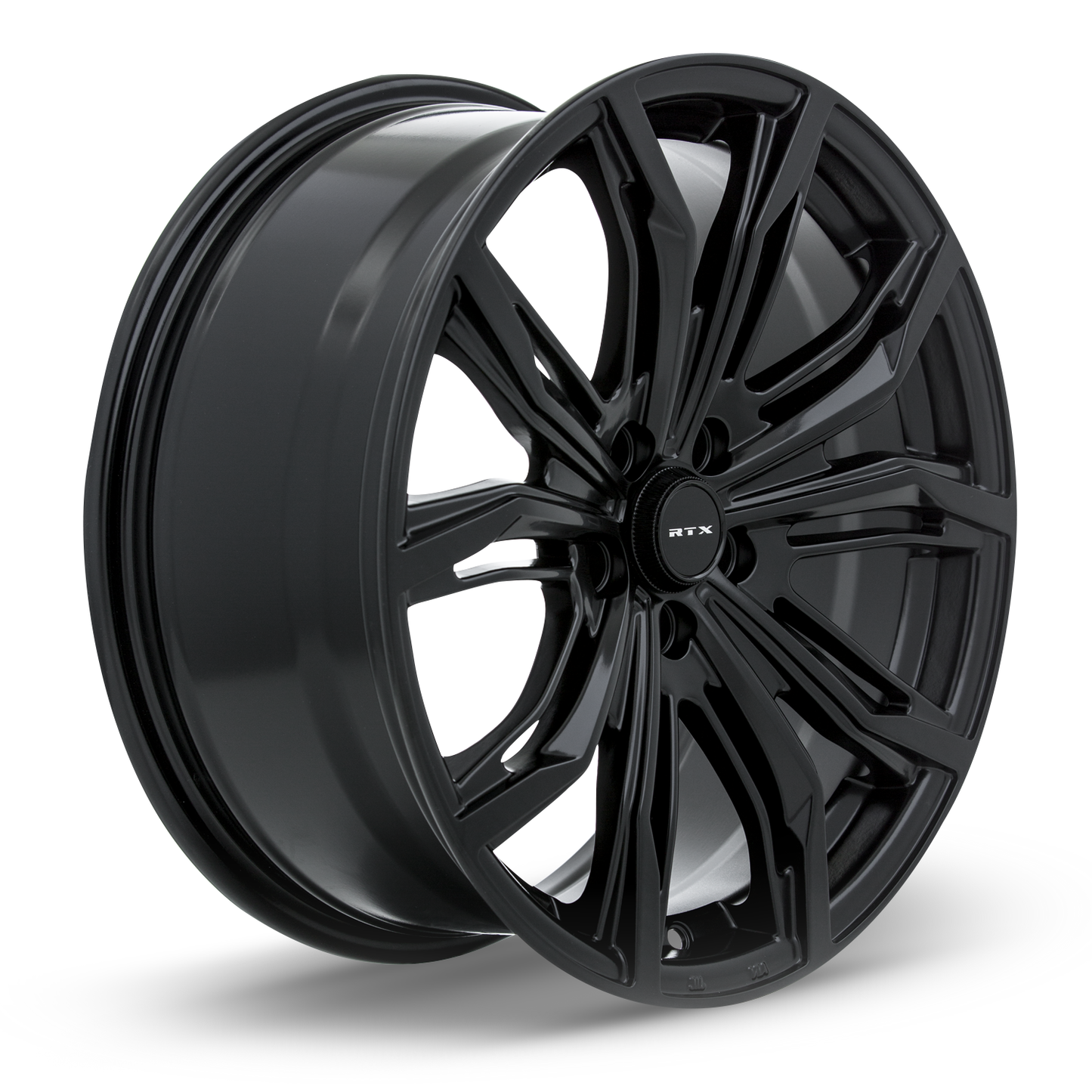18x8 RTX Black Widow Satin Black Wheel 5x4.25 (40mm)
