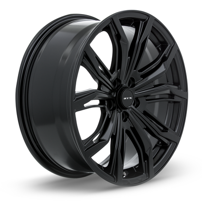 17x7.5 RTX Black Widow Satin Black Wheel 5x112 (42mm)