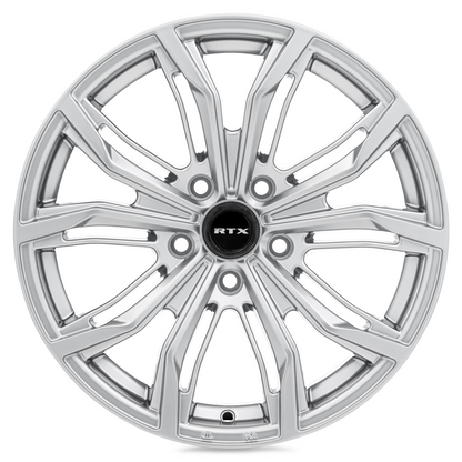 17x7.5 RTX Black Widow Hyper Silver Wheel 5x4.5 (42mm)