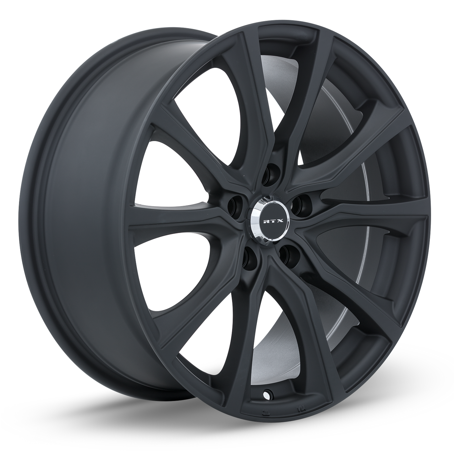 17x7.5 RTX Contour Matte Black Wheel 5x4.5 (40mm)