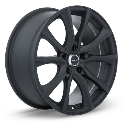 17x7.5 RTX Contour Matte Black Wheel 5x4.5 (40mm)
