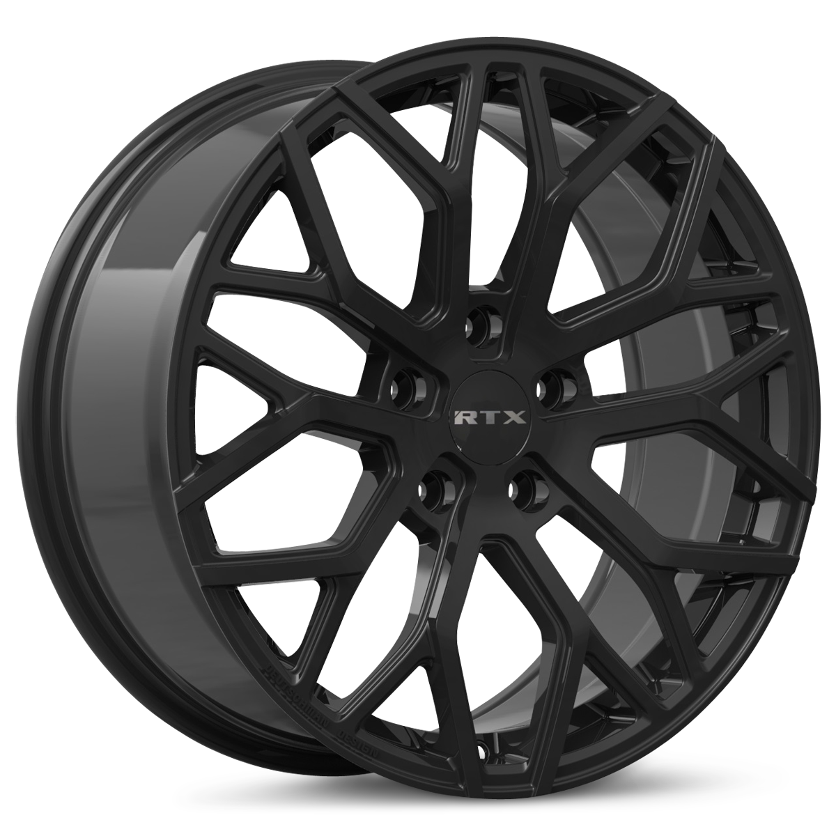 18x8 RTX D01 (5 Lugs) Gloss Black Wheel 5x4.5 (45mm)