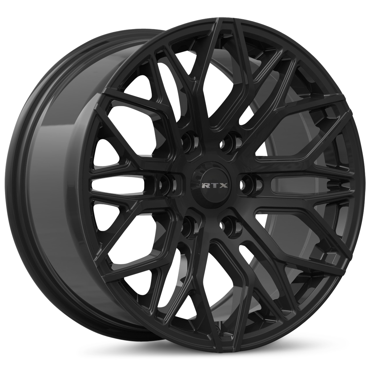 20x9 RTX D01 (6 Lugs) Gloss Black Wheel 6x132 (40mm)