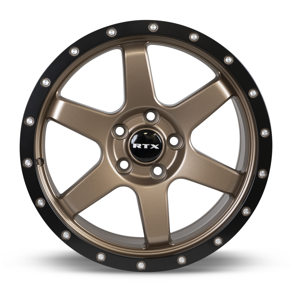17x8 RTX Dakar Satin Bronze Black Edge Lip Wheel 5x4.5 (35mm)