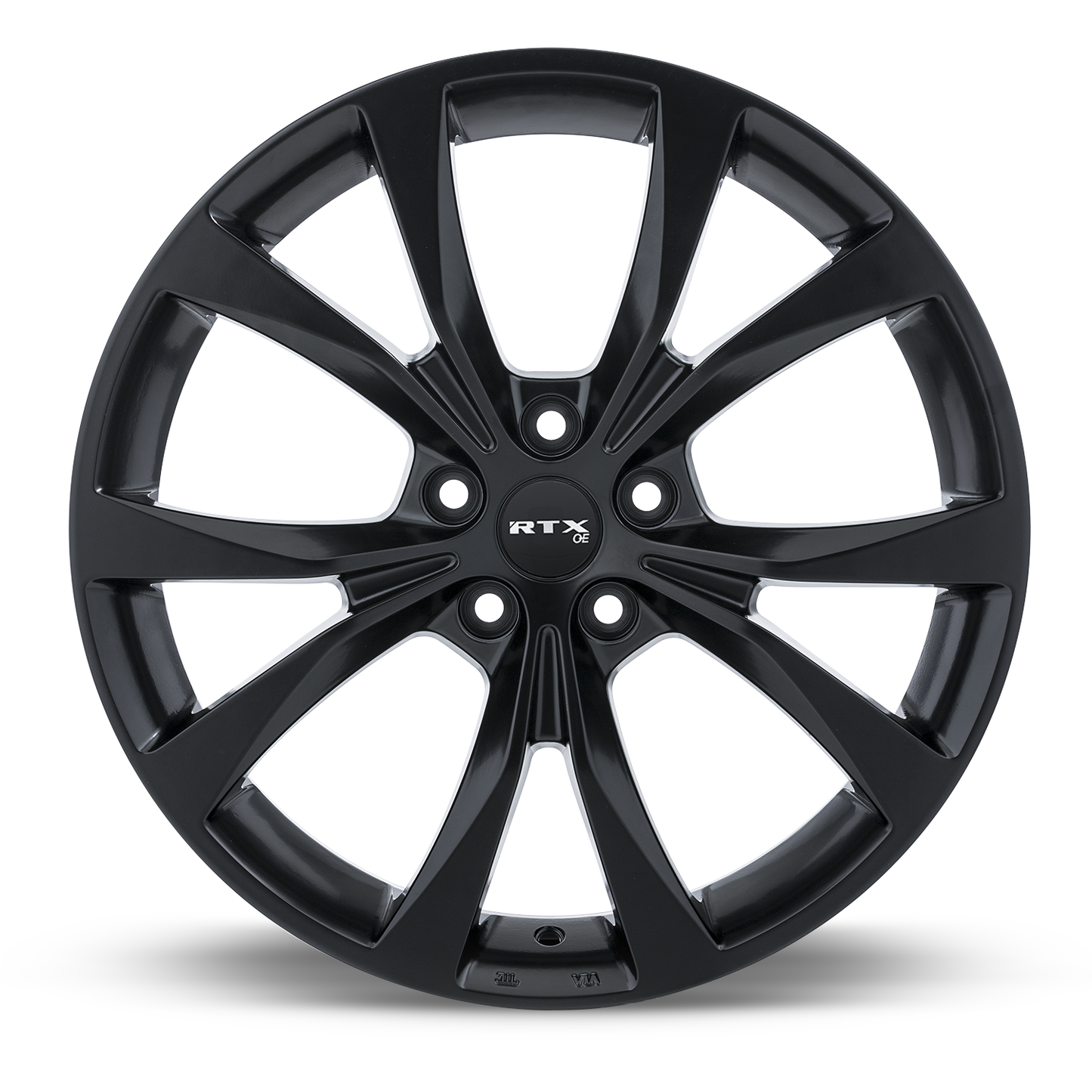 18x8 RTX Flint Satin Black Wheel 5x4.25 (42mm)