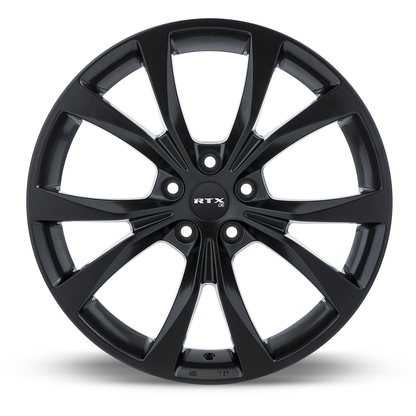 18x8 RTX Flint Satin Black Wheel 5x4.25 (42mm)