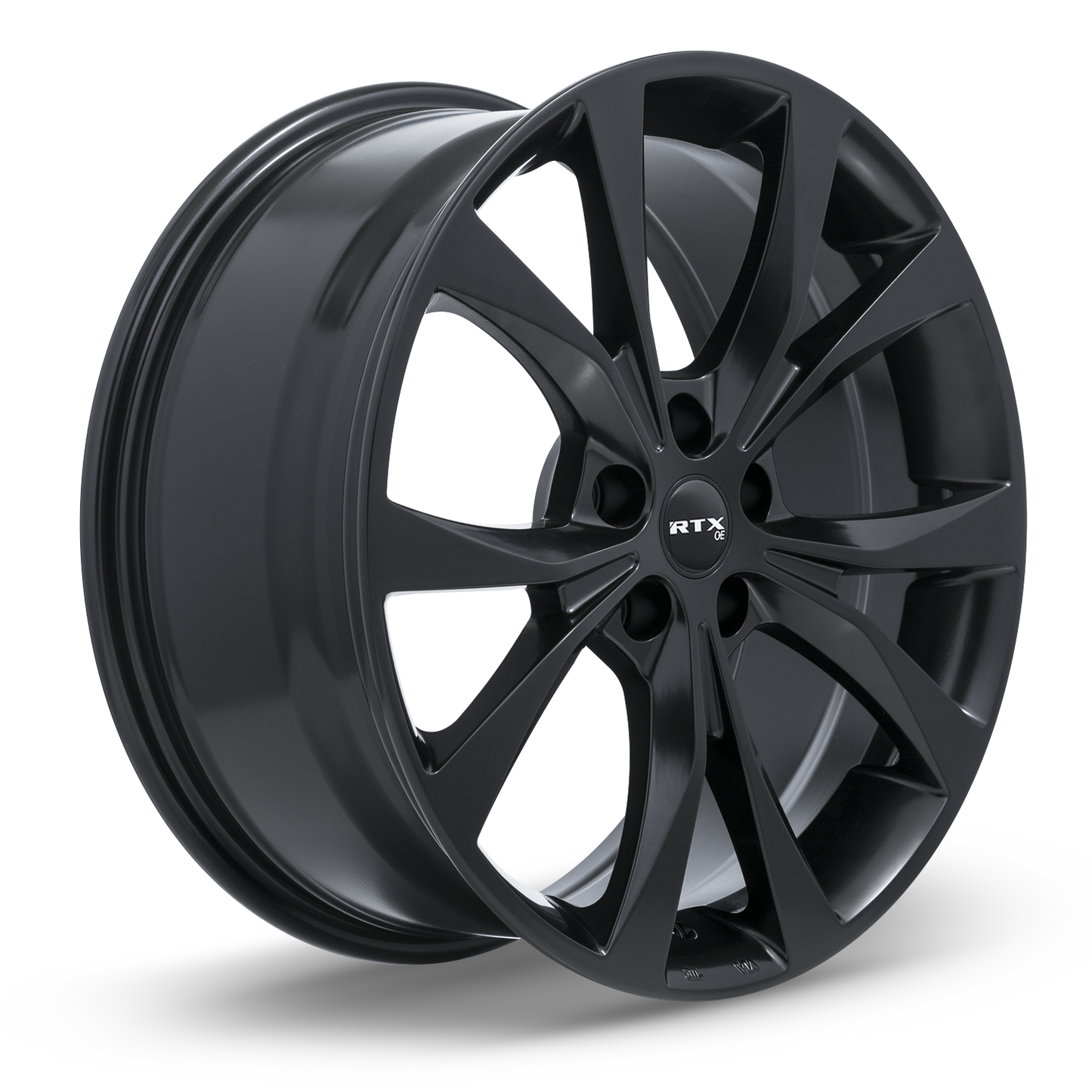 19x8 RTX Flint Satin Black Wheel 5x4.25 (42mm)