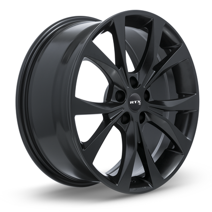 19x8 RTX Flint Satin Black Wheel 5x4.25 (42mm)