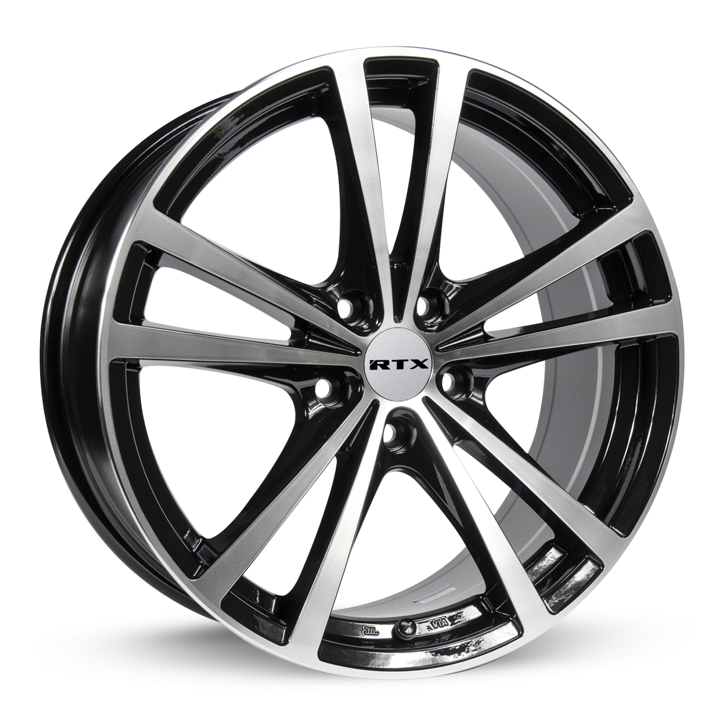15x6.5 RTX Force Black Machined Wheel 4x100 (42mm)