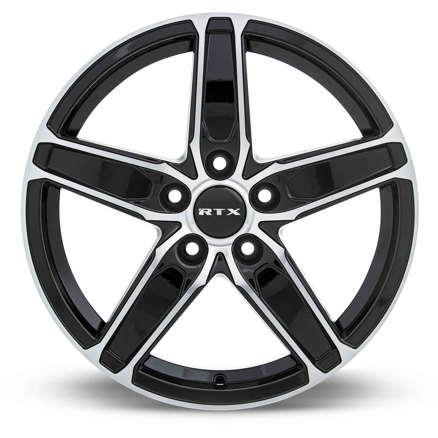 17x7 RTX Frost Black Machined Wheel 5x4.5 (42mm)