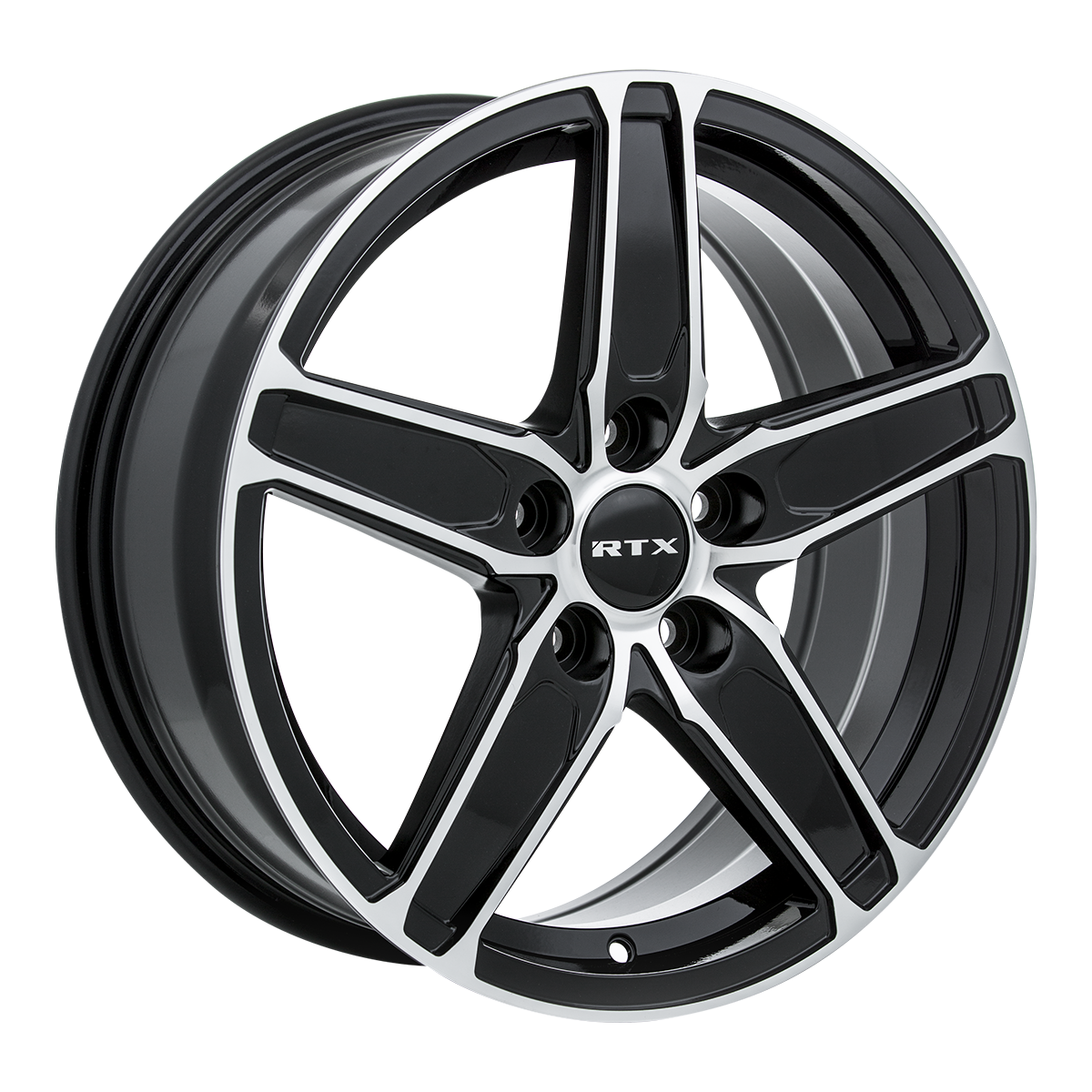 17x7 RTX Frost Black Machined Wheel 5x4.5 (42mm)