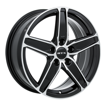 17x7 RTX Frost Black Machined Wheel 5x4.5 (42mm)