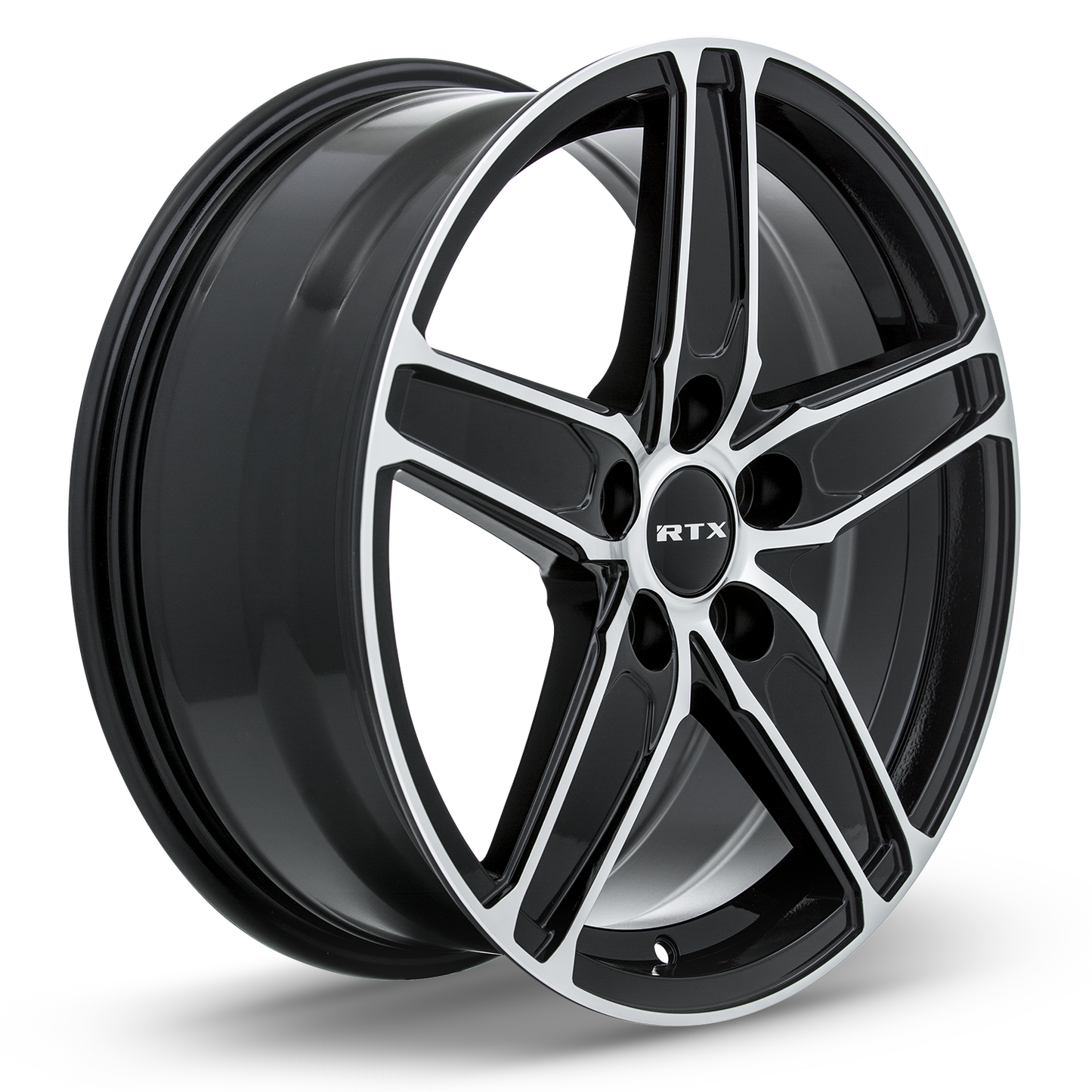 17x7 RTX Frost Black Machined Wheel 5x4.5 (42mm)