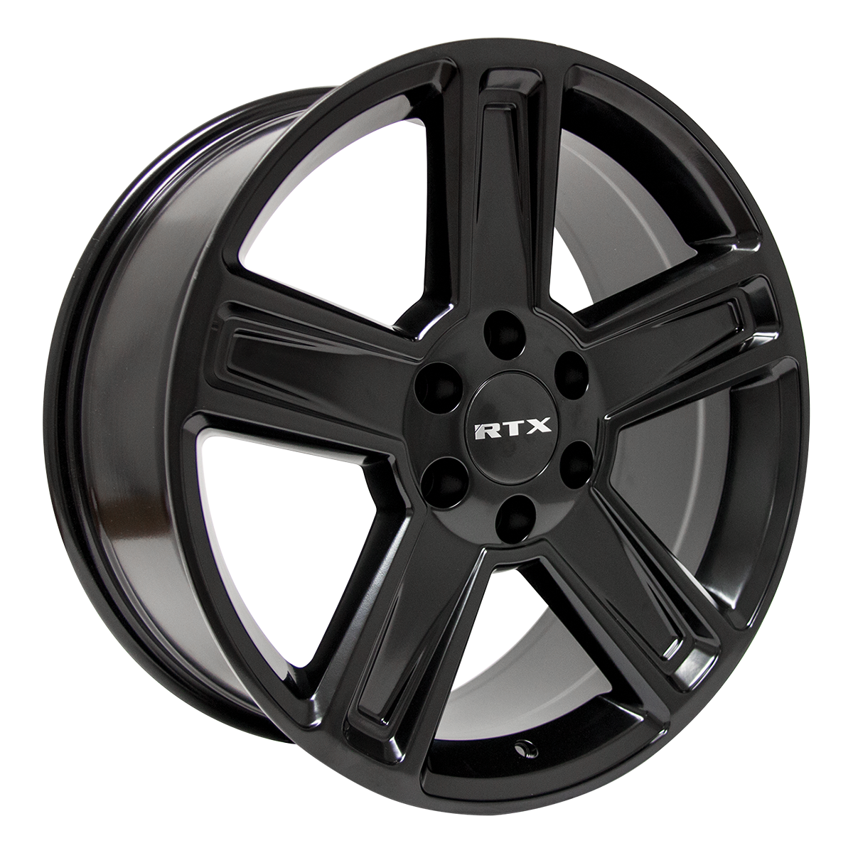 18x8 RTX Glacier Satin Black Wheel 6x5.5 (15mm)