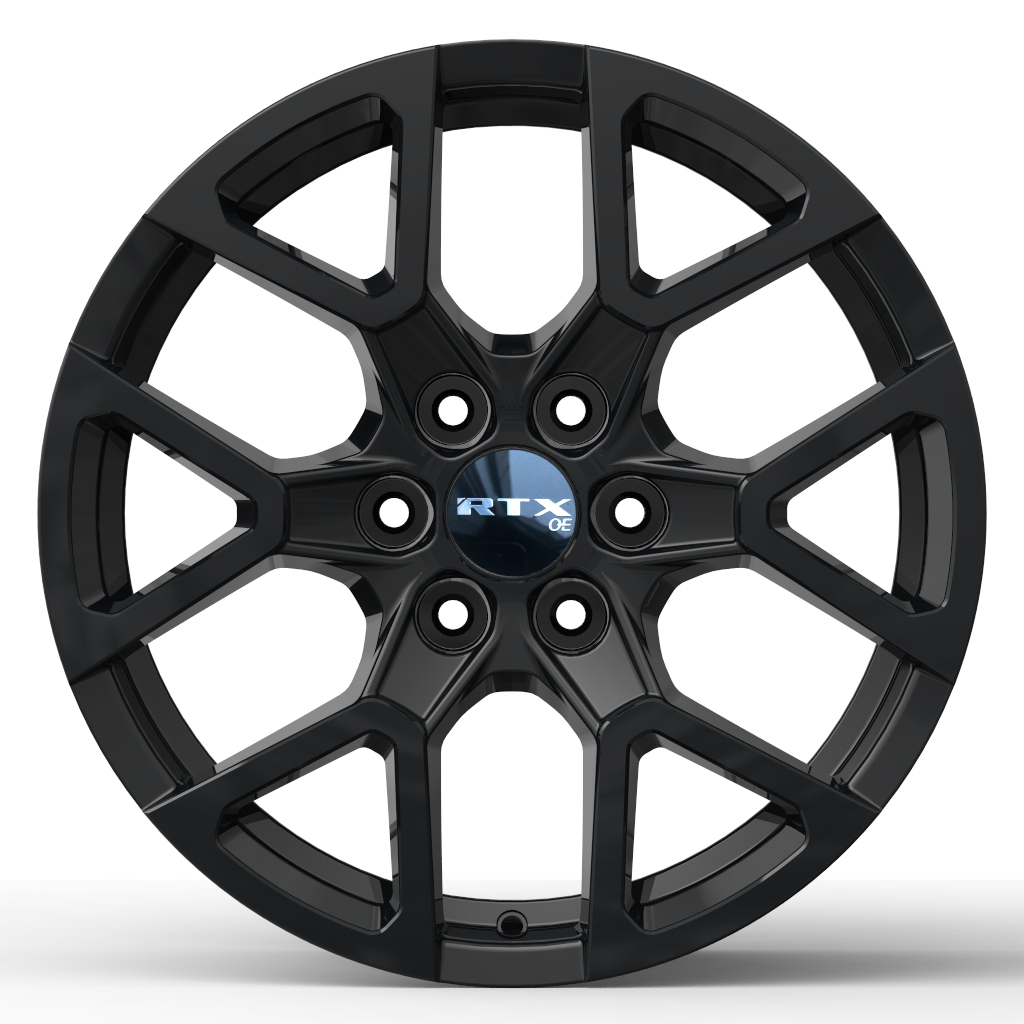 18x8 RTX GM-02 Gloss Black Wheel 6x120 (35mm)