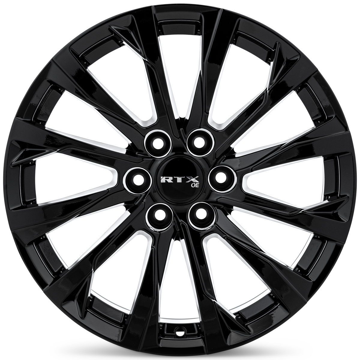 18x8 RTX GM03 Gloss Black Wheel 6x120 (35mm)
