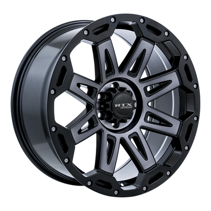 20x9 RTX Gobi Satin Black with Satin Grey Spokes Wheel 6x135 (0mm)
