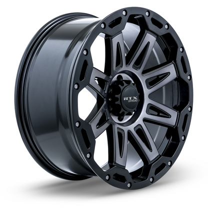 20x9 RTX Gobi Satin Black with Satin Grey Spokes Wheel 6x135 (0mm)