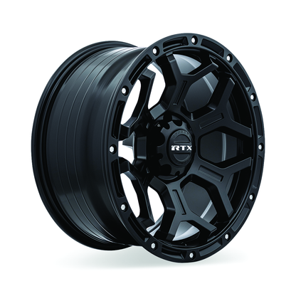 20x9 RTX Goliath Satin Black with Milled Rivets Wheel 6x135 (0mm)