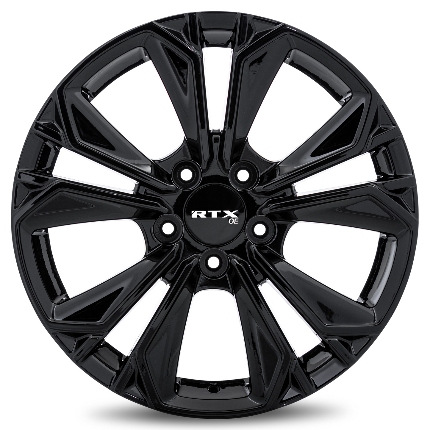 19x7.5 RTX HD01 Gloss Black Wheel 5x4.5 (45mm)