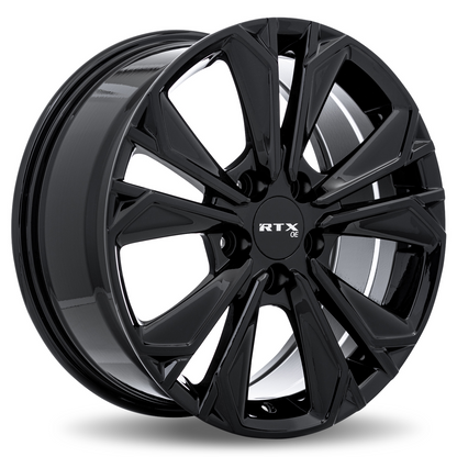 19x7.5 RTX HD01 Gloss Black Wheel 5x4.5 (45mm)