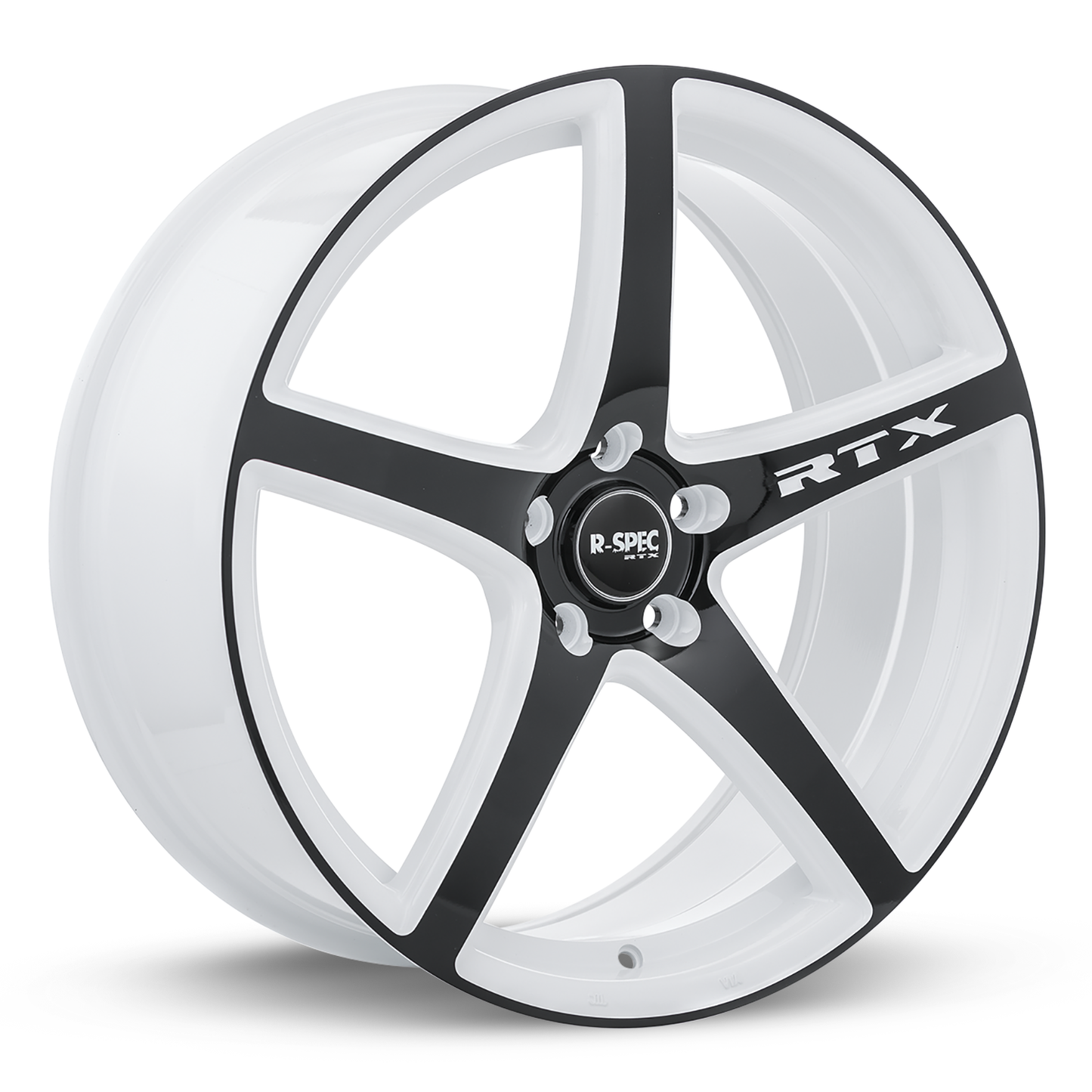 17x7.5 RTX Illusion White and Black Wheel 5x4.5 (42mm)