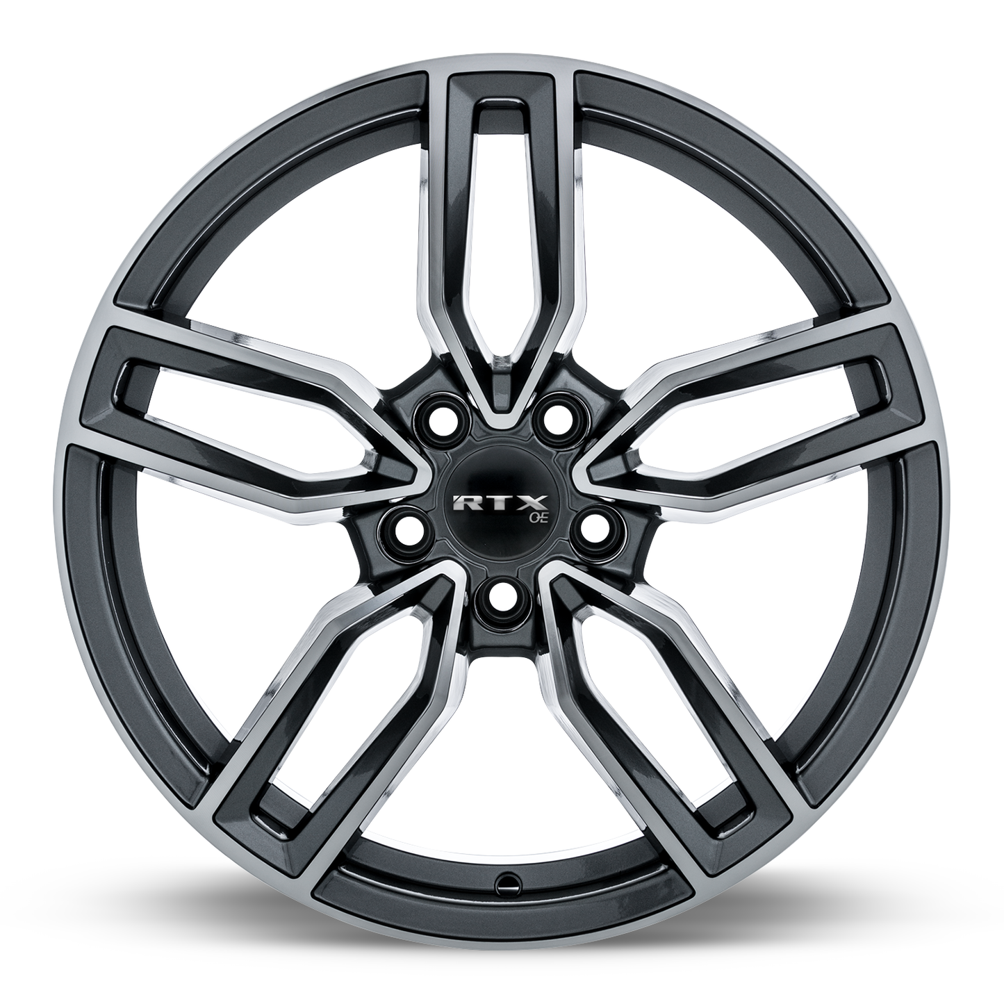 19x8 RTX Kempten Satin Black with Machined Face Wheel 5x112 (35mm)