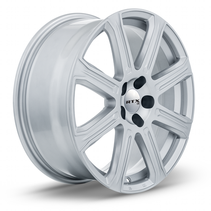 18x8 RTX Laholm Silver Wheel 5x4.25 (45mm)