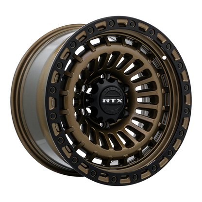17x9 RTX Moab Bronze with Satin Black Lip Wheel 5x5 (-15mm)