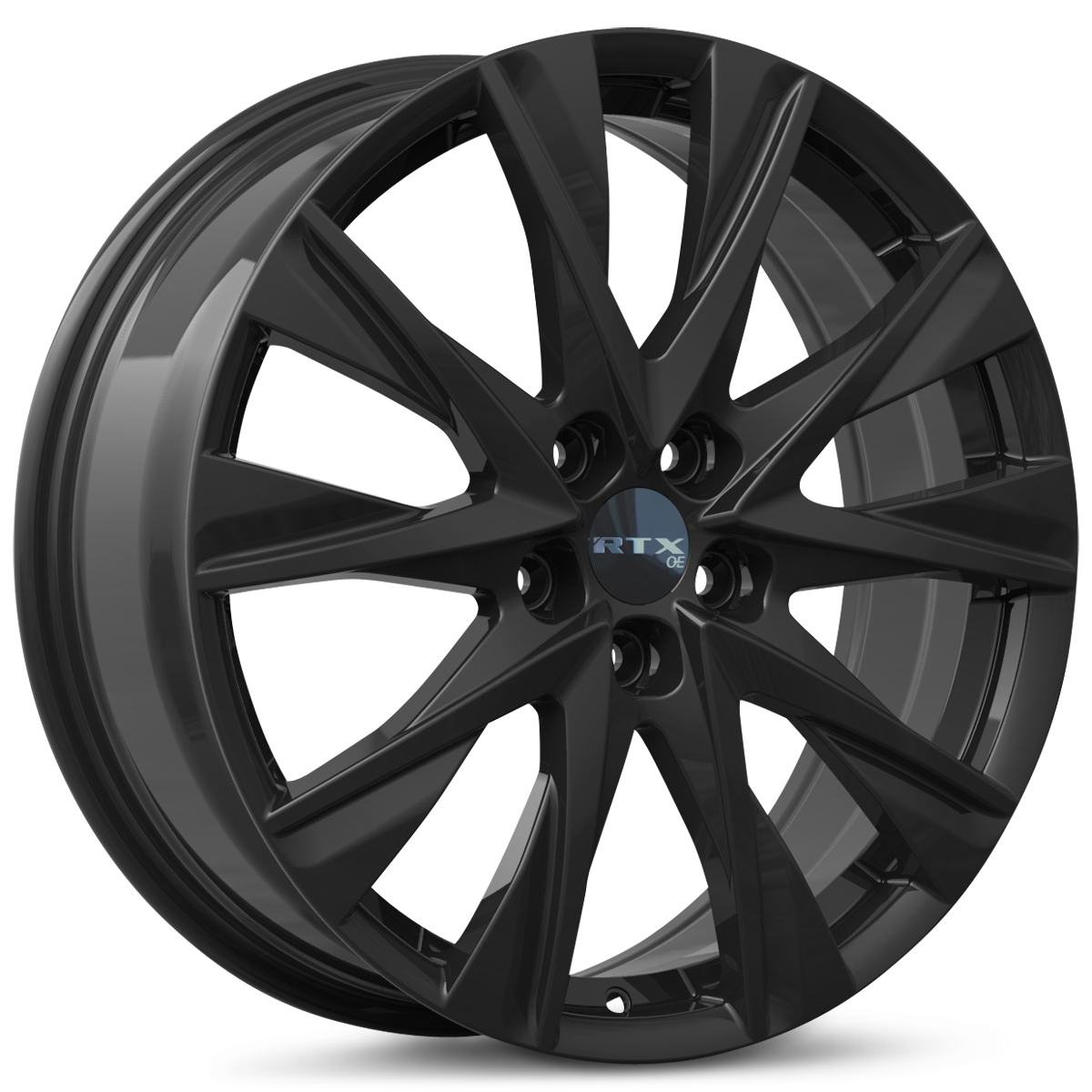 17x7 RTX MZ02 Gloss Black Wheel 5x4.5 (45mm)
