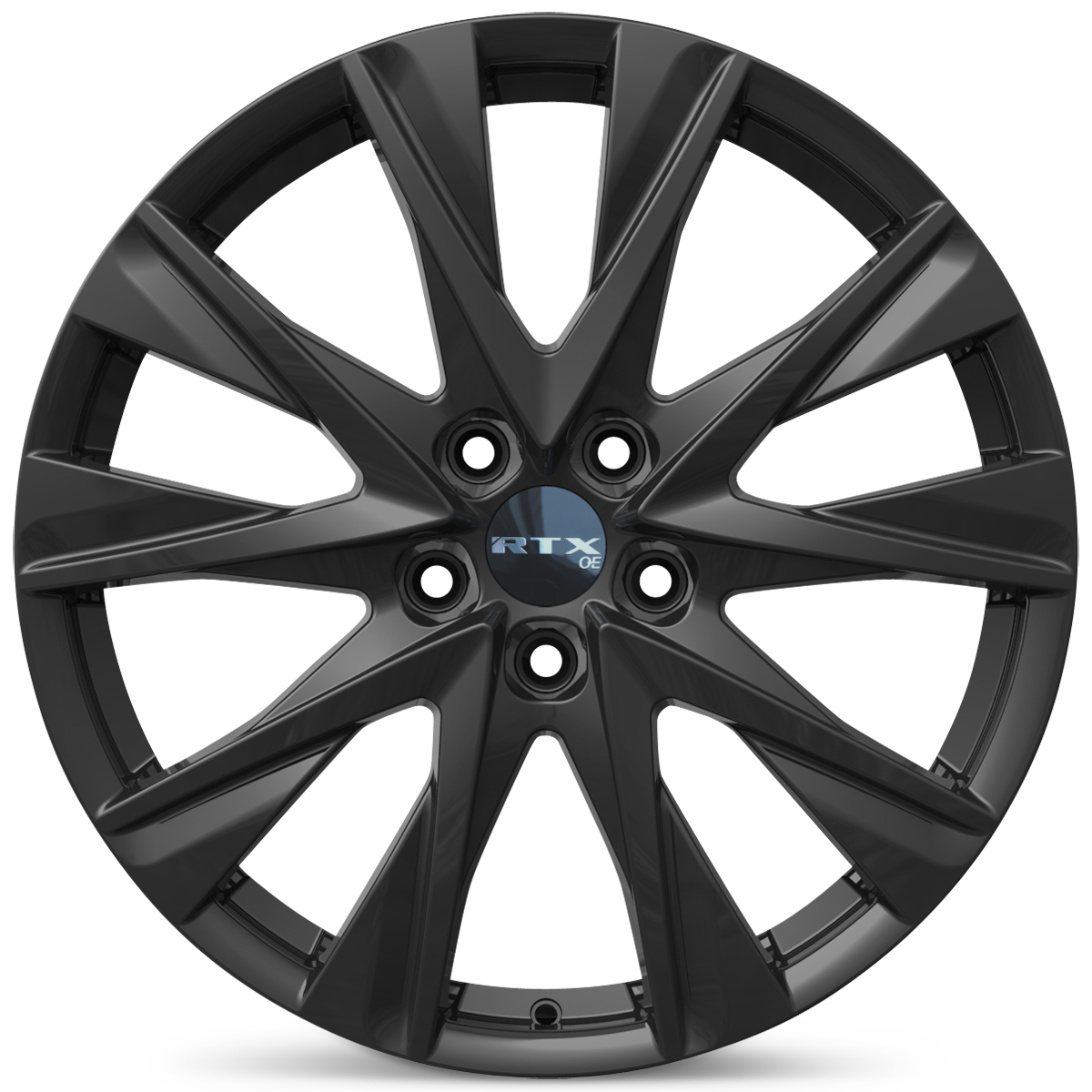 17x7 RTX MZ02 Gloss Black Wheel 5x4.5 (45mm)