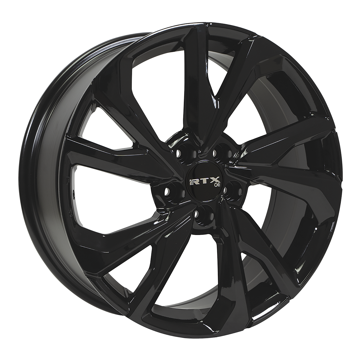 17x7.5 RTX Nikko Gloss Black Wheel 5x4.5 (42mm)
