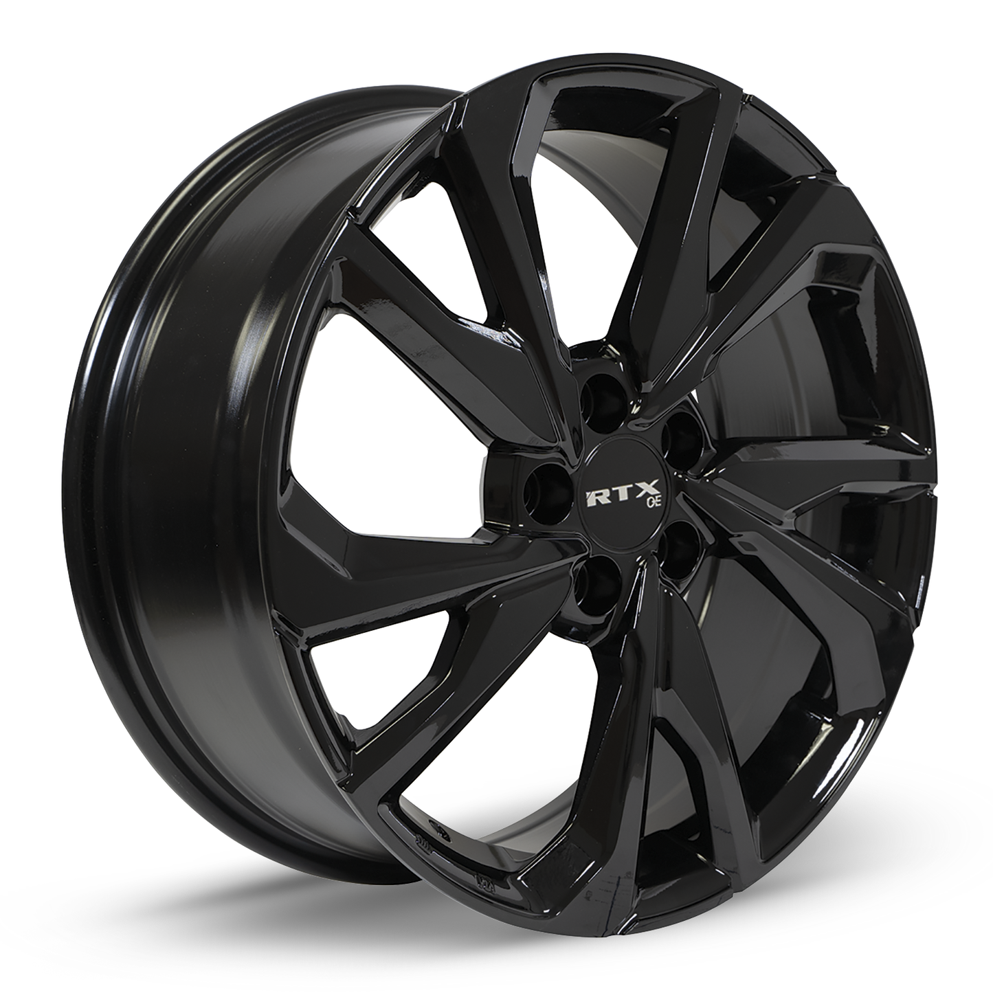 17x7.5 RTX Nikko Gloss Black Wheel 5x4.5 (42mm)