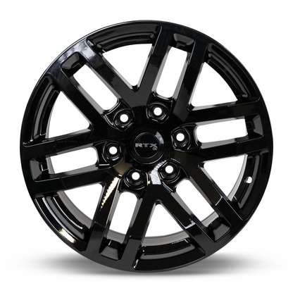 17x8.5 RTX Oak Gloss Black Wheel 6x135 (30mm)