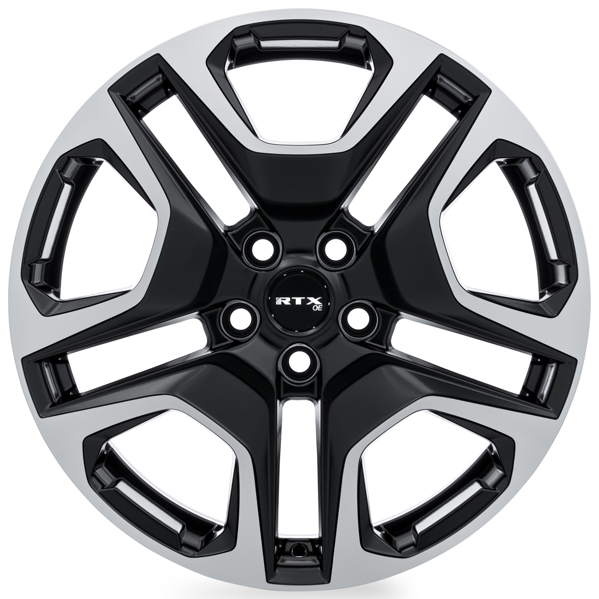 18x7 RTX Osaka Satin Black Machined Wheel 5x4.5 (35mm)