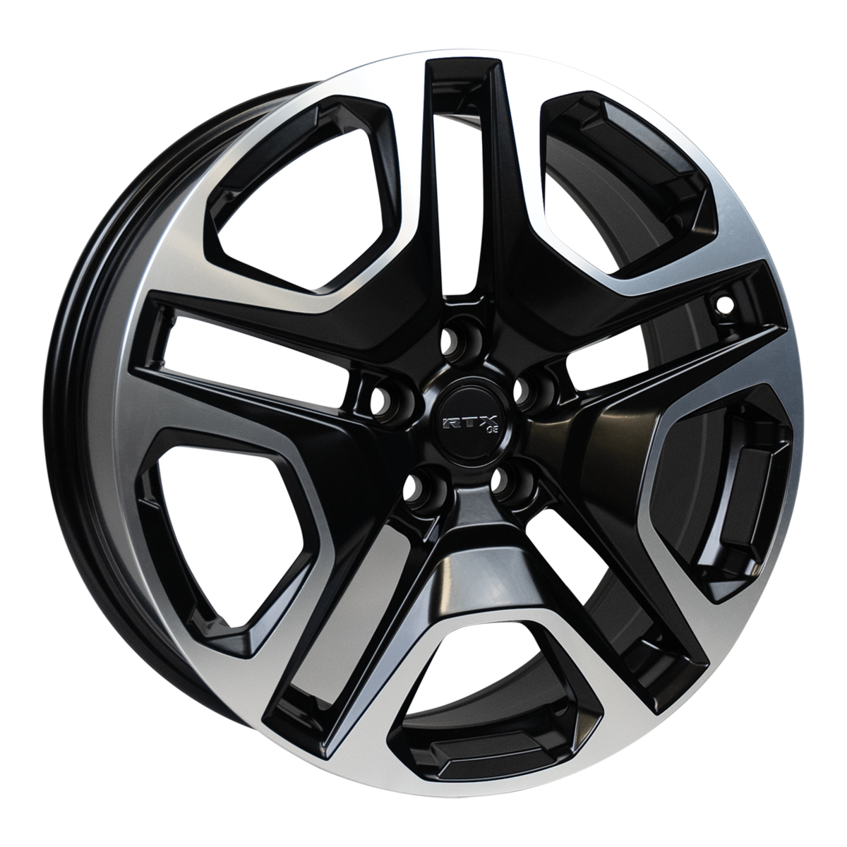 18x7 RTX Osaka Satin Black Machined Wheel 5x4.5 (35mm)