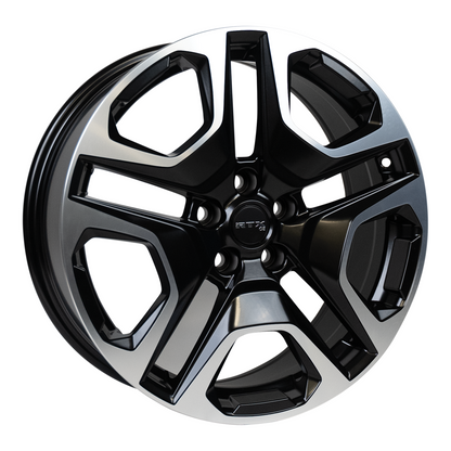 18x7 RTX Osaka Satin Black Machined Wheel 5x4.5 (35mm)