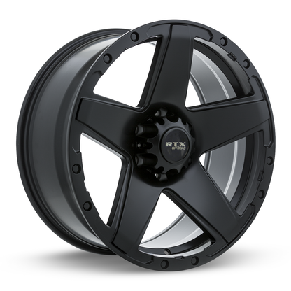 17x8 RTX Outlaw Satin Black Wheel 6x5.5 (5mm)