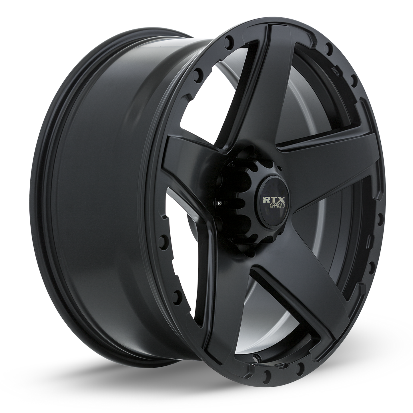 17x8 RTX Outlaw Satin Black Wheel 6x5.5 (5mm)