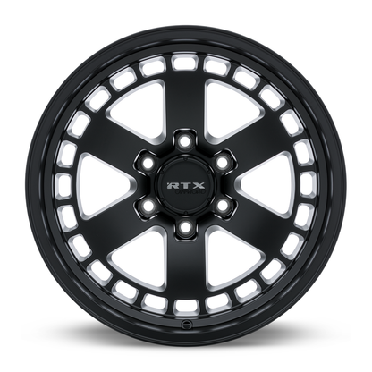 17x9 RTX Ozark Satin Black Wheel 6x4.5 (0mm)