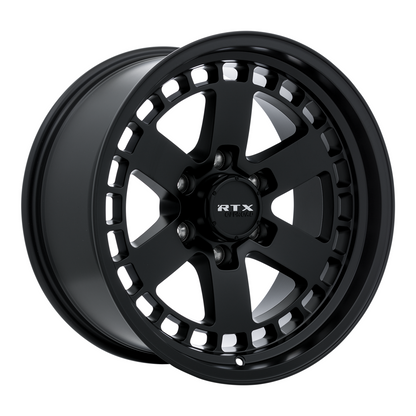 18x9 RTX Ozark Satin Black Wheel 6x5.5 (0mm)