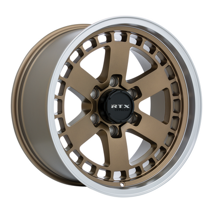 18x9 RTX Ozark Satin Bronze Machined Lip Wheel 6x135 (0mm)