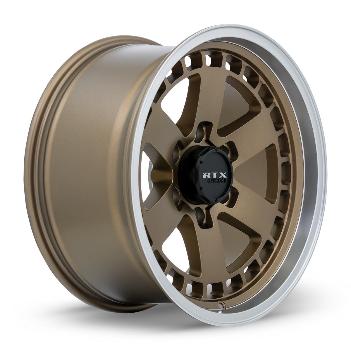 17x9 RTX Ozark Satin Bronze Machined Lip Wheel 6x5.5 (0mm)