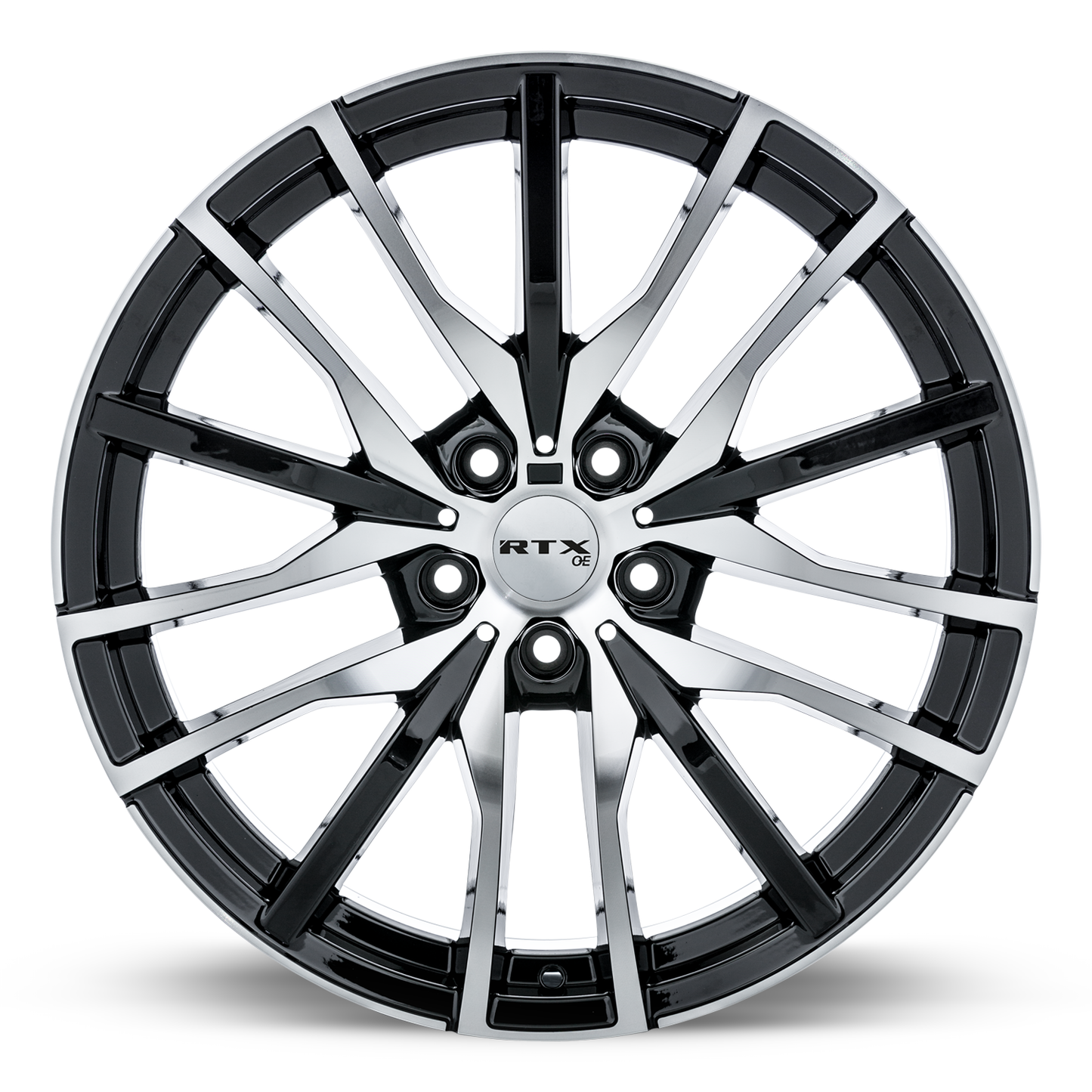 20x9 RTX Passau Gloss Black Machined Face Wheel 5x112 (30mm)