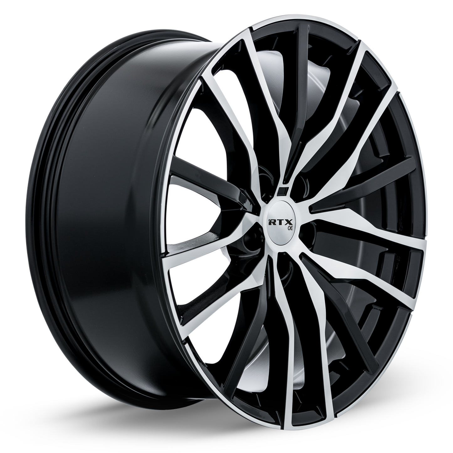 20x9 RTX Passau Gloss Black Machined Face Wheel 5x112 (30mm)