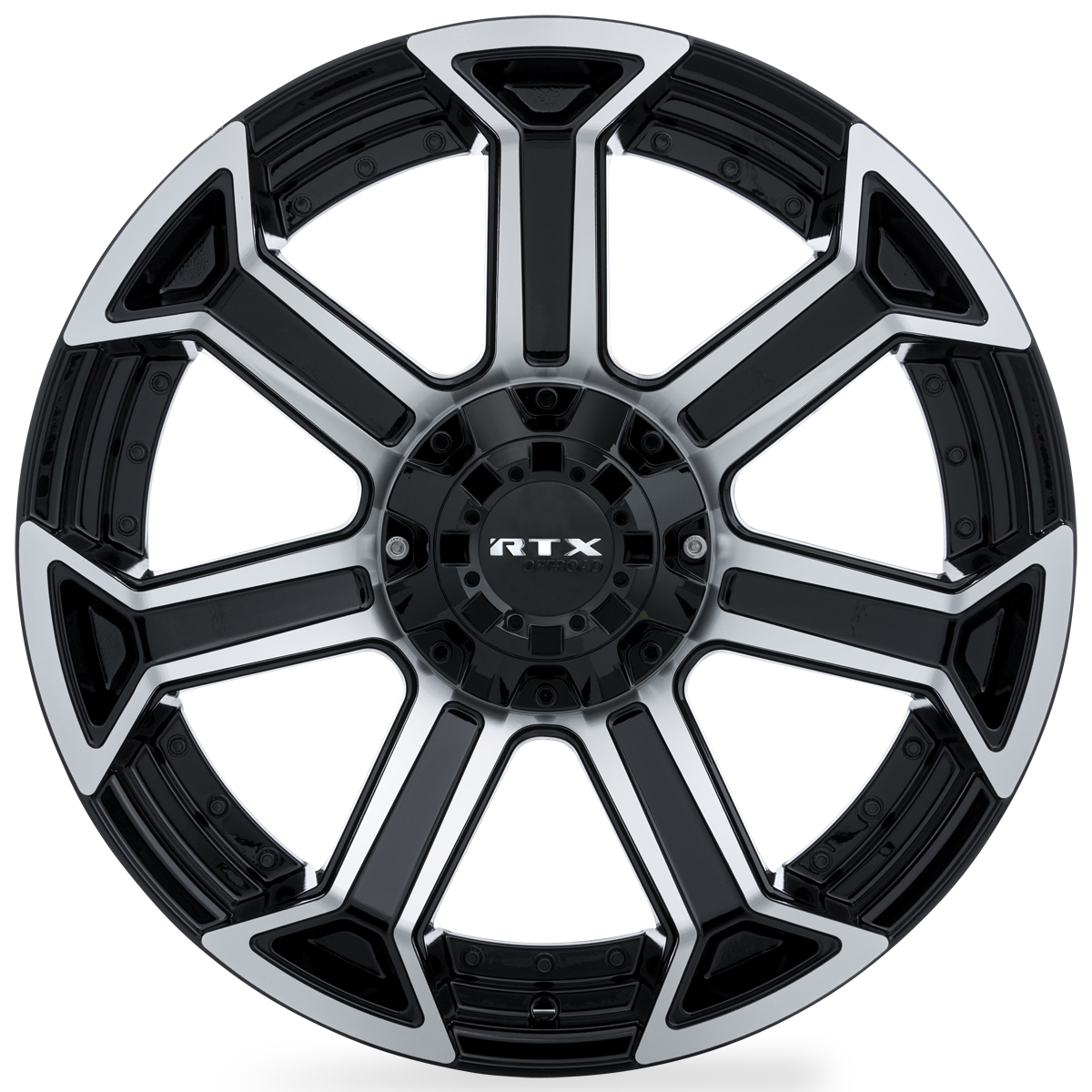 20x9 RTX Peak Gloss Black Machined Wheel 6x135/6x5.5 (0mm)