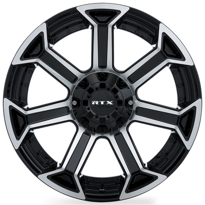 20x9 RTX Peak Gloss Black Machined Wheel 6x135/6x5.5 (0mm)